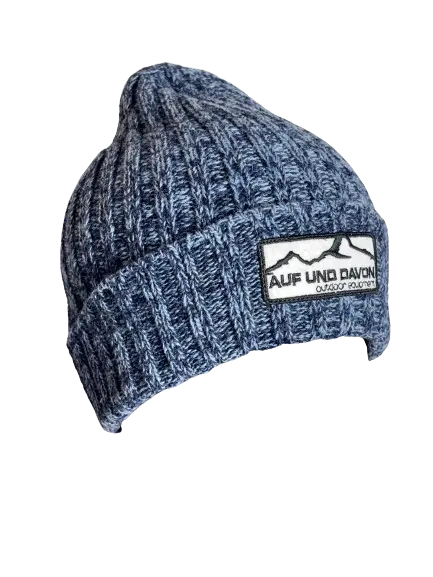 Auf und Davon Strickmütze - Blau