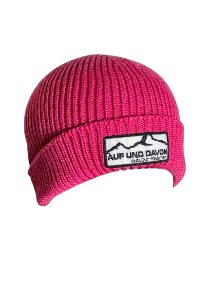 Auf und Davon Strickmütze - Pink