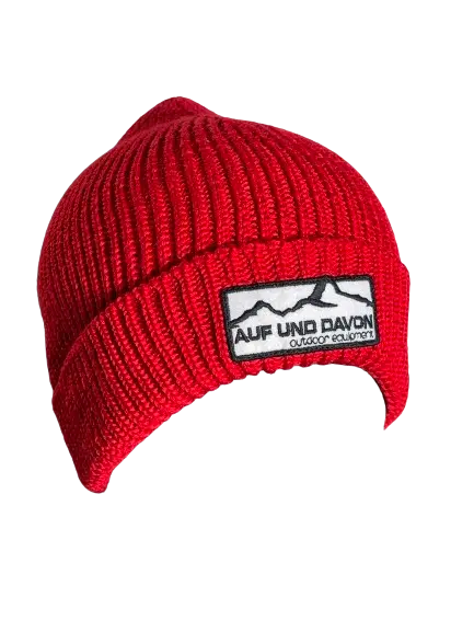 Auf und Davon Strickmütze - Rot