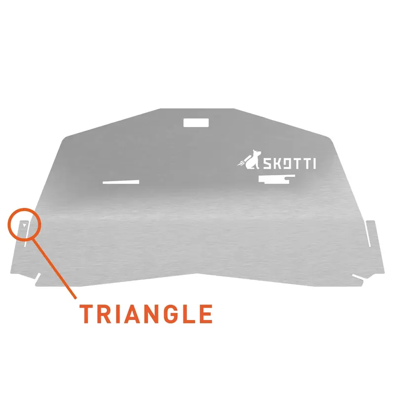 CAP Large side part with small triangle