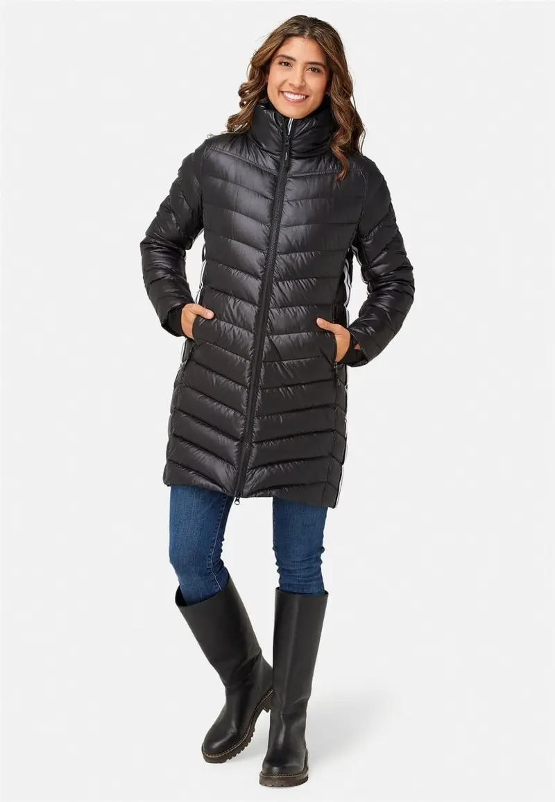 Compass Long Down Jacket Daunenjacke Damen - black