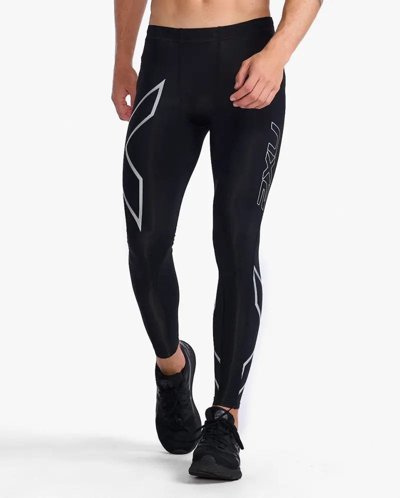 Core Compression Tights Herren - black-silver