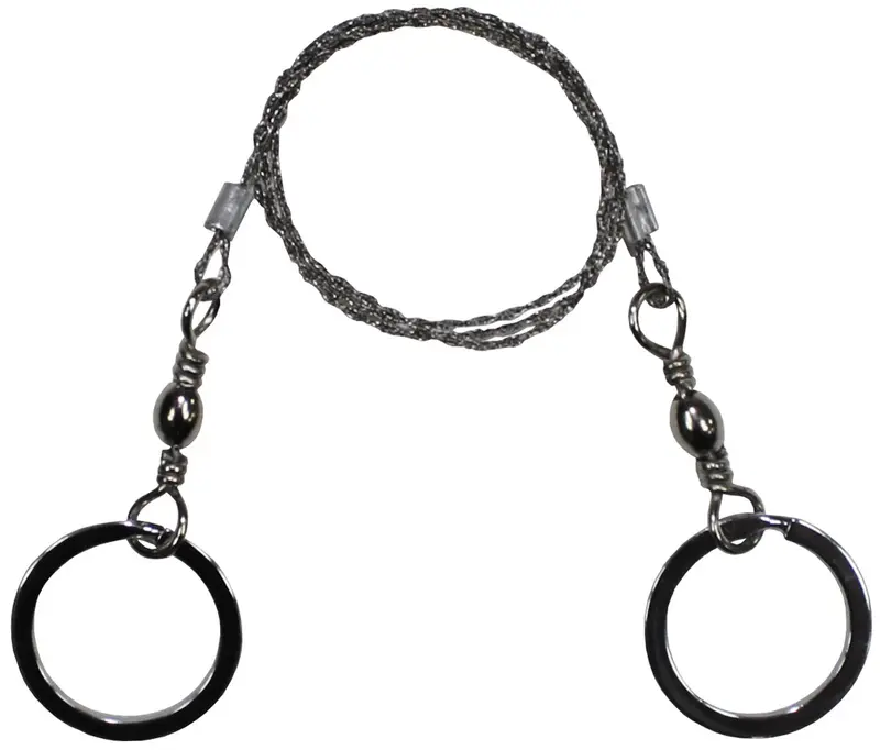 Drahtsäge, mit 2 Ringen