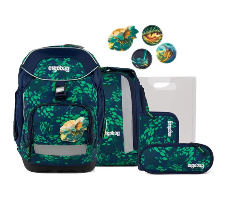 Ergobag Schulranzen Set 6 teilig Pack DrachenbezwingBär