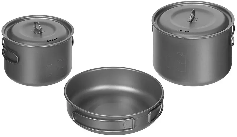 Kochset, Titan, 5-teilig