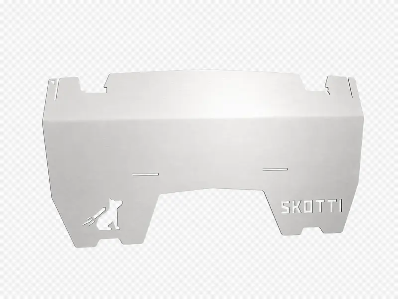 Large side panel with small triangle