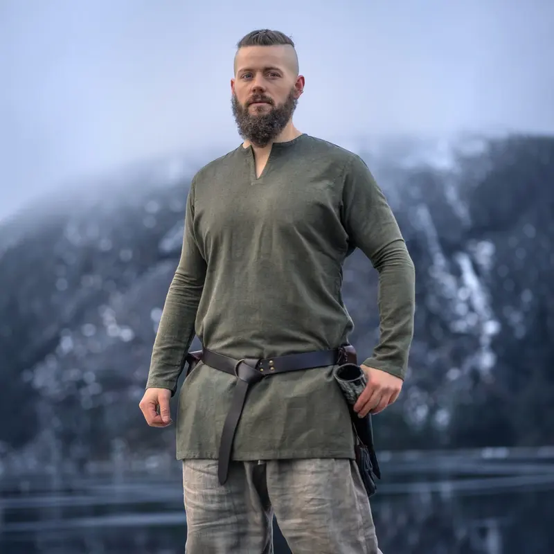 Leder-Ringgürtel „Arion“ – Schwarz