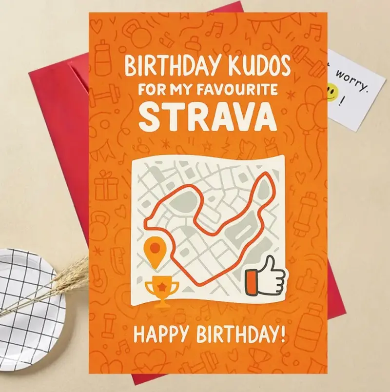 Strava Geburtstagskarte