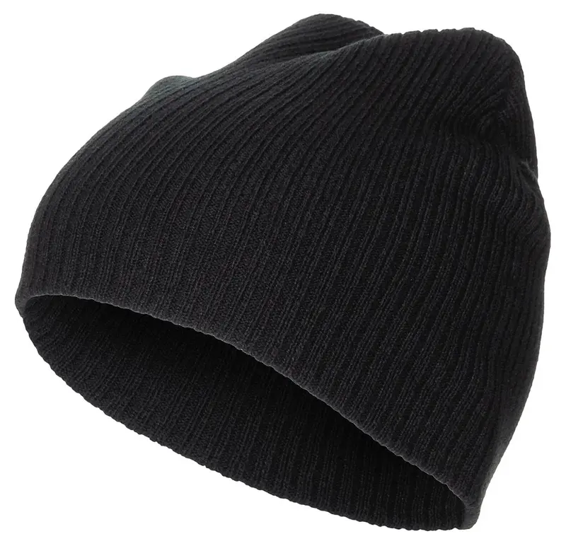 Strickmütze, "Beanie", Rip, extra kurz