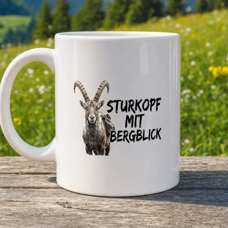 Sturkopf Mit Bergblick Tasse