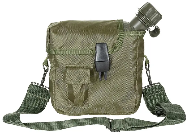 US Feldflasche, eckig, mit Hülle, 2 Qt